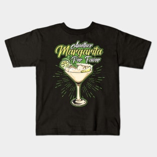 Another Margarita Por Favor Funny Cocktail Joke Kids T-Shirt